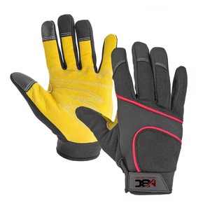 Guantes de soldadura de trabajo de cuero de vaca de alta calidad Guantes deportivos de protección de seguridad para jardín. - Product Image 1
