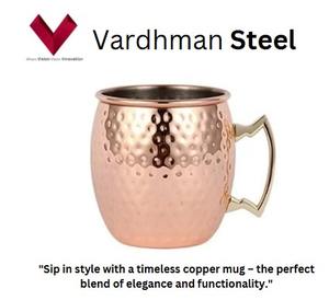 Factory Direct Supply of Copper <b>Mugs</b>, serve it in style with a copper masterpiece, Copper drinking cups, Copper tumblers - Product Image 2