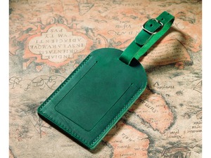 Etiqueta de maleta de cuero genuino de viaje personalizada etiqueta de equipaje - Product Image 6