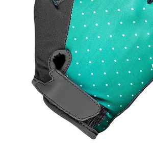 Gants de cyclisme unisexes écologiques en polyester personnalisés OEM, demi-doigts, antidérapants, avec fermeture à boucle et crochet, sport, été - Product Image 4