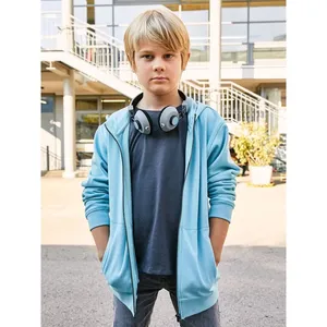 Sweat à capuche zippé bio et durable pour enfants – Sweats et pulls promotionnels - Product Image 1