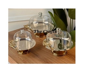 Soporte para Pastel de Diseño Moderno, Soporte Redondo Dorado Pulido con Tapa para Pastel, para Uso en el Hogar, Hoteles y Restaurantes - Product Image 6