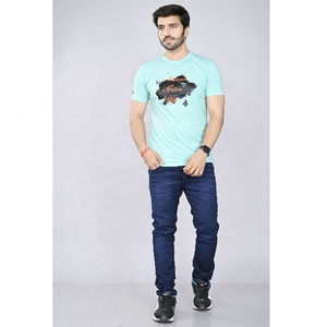T-shirts pour hommes en coton 100% personnalisables, neufs, imprimés numériquement, sublimation, tricot, col demi-manches, écologiques, anti-boulochage - Product Image 5
