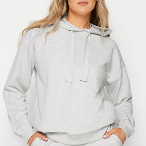 Nouvelle mode élégant doux mosaïque Texture à manches longues décontracté rue banlieue long femmes Cardigan à capuche - Product Image 1