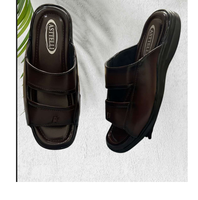 Chaussons d'été et d'hiver pour hommes, semelle souple, confortables, intérieur/extérieur, soutien de la voûte plantaire, antidérapants, respirants, bout ouvert, dessus en PU, coton