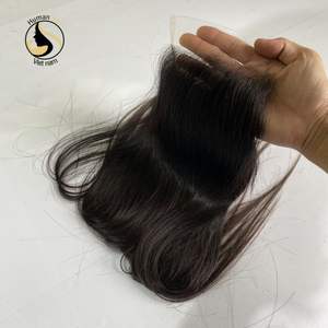 Cheveux vierges naturels de haute qualité supérieure, 100%, cheveux vierges, cuticules alignés, 4x4 5x5 6x6 7x7, Lace Closure transparente HD, cheveux bruts - Product Image 1