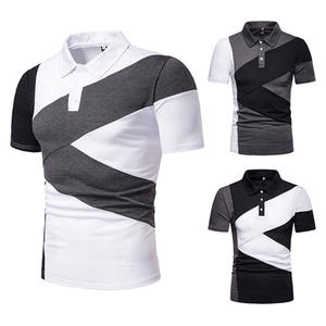 Camisetas de polo con logotipo de impresión de bordado personalizado Polo de golf camiseta en blanco de secado rápido Slim Fit camisas de polo de tenis para hombre - Product Image 5