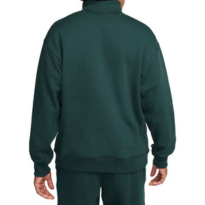 Sweat-shirt polaire uni léger et respirant en mélange coton/élasthanne, personnalisable avec logo, pour hommes – Vente en gros - Product Image 4