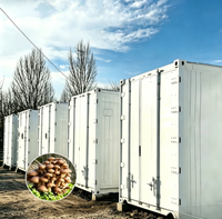 Chambre de culture modulaire pour champignons, conteneur d'agriculture intérieure à climat contrôlé avec système d'économie d'énergie