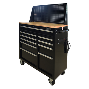 Armoire à outils du Vietnam 104Cm 10 Tiroirs pour Garage Boîte à outils Armoire de stockage Entrepôt Industrie Mécanicien Armoire à outils roulante - Product Image 6