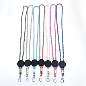 Laccio da collo bicolore da 5 mm di tendenza, creativo e di successo, prodotto da fornitore, cordino in poliestere intrecciato, laccio da scarpe - Product Image 3