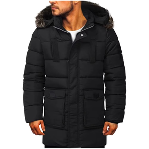 Chaqueta Parka para Hombre, Ligera, Acogedora y Cómoda para Uso Diario, Chaqueta Parka para Hombre Hecha de Material Grueso que Garantiza el Calor - Product Image 1