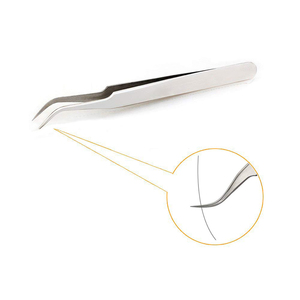 Pince à cils professionnelle pour maquillage, volume 3D, extension de cils, ventilateur, excellente fermeture - Product Image 5