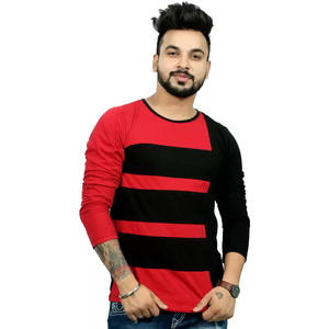 T-shirts à manches longues personnalisés, tenue décontracté, T-shirt uni pour hommes de taille adulte/T-shirt personnalisé en gros pour hommes - Product Image 1