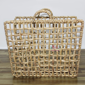 Artex Dong Thap Porte-revues en rotin fait à la main Organisateur de rangement pliable pour bureau à domicile et salon - Product Image 3