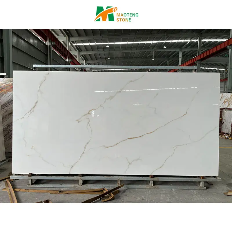 Countertop 12Mm Popular New Design Polished Rock Stone Wall Slab Wholesale Sintered Jade Onyx White Stone