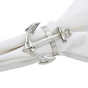 Anneaux de serviette décoratifs, porte-serviettes, plaqué or rose, anneaux de serviette floraux, vente en gros, décoration de mariage, pince à serviette au meilleur prix - Product Image 2