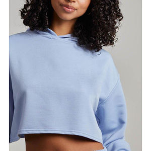 เสื้อครอปถักมีฮู้ดทันสมัยสำหรับผู้หญิงเครื่องแต่งกายแนวสตรีทแฟชั่นลำลองทันสมัยสำหรับทุกฤดูกาล - Product Image 4