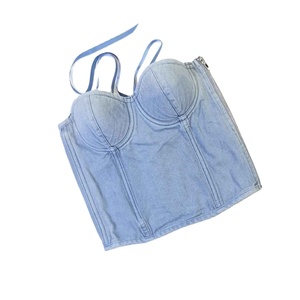 Top Corto Sexy de Mezclilla sin Mangas con Botones, Ecológico y Transpirable para Mujer, Tops de Verano - Product Image 6