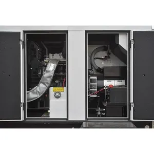 Groupe électrogène diesel industriel triphasé 20 kW NEUF 480 V sur remorque pour alimentation de secours commerciale - Product Image 4