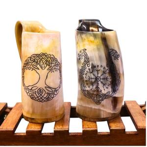 Mug en corne à boire artisanal de qualité supérieure, écologique, pour le Nouvel An chinois, les fêtes de Noël - Faizacraft - Product Image 1