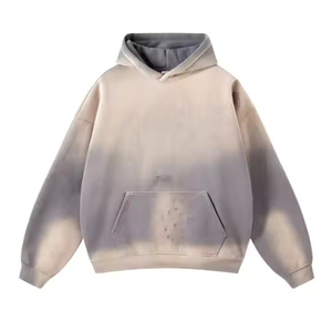 เสื้อฮู้ดดี้ผู้ชายทรงปกติ ผ้าโพลีเอสเตอร์/คอตตอน ระบายอากาศได้ดี สีสันปรับแต่งได้ สไตล์สตรีทแวร์ หนานุ่ม ลายเรียบ ขายส่ง - Product Image 4