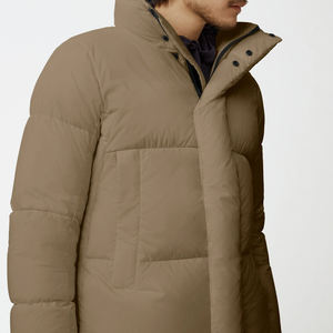 Veste matelassée pour homme de haute qualité en gros, épaisse et chaude pour l'hiver, style décontracté, col montant, broderie, style streetwear - Product Image 2