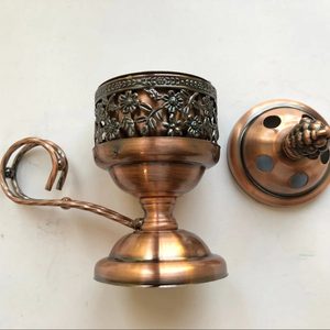 Brûleur d'encens en métal creux en laiton antique boîte de brûleur d'encens en métal arabe islamique pour musulman par Mehak Impex - Product Image 4