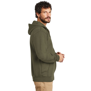 Sweat à capuche unisexe à manches longues personnalisé à la mode avec fermeture éclair pour l'hiver Sweats à capuche pour hommes 100% coton teint uni Service OEM disponible - Product Image 3