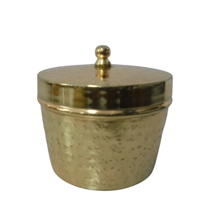 Meilleure vente Boîte de rangement de forme ronde en fer nickelé de luxe de qualité supérieure avec couvercle fait à la main personnalisé - Product Image 6