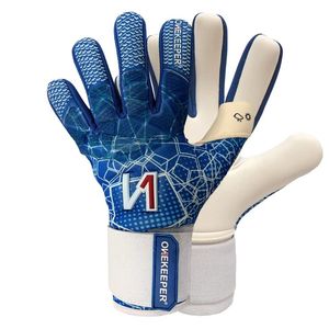Professional All-Weather Goalkeeper Gloves Grade White <b>Latex</b> Grip with Negative Cut for Outdoor Use - Product Image 1