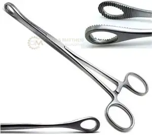 Super Quality Sponge holding forceps Stainless Steel Surgical instruments CE Approved Single use forceps