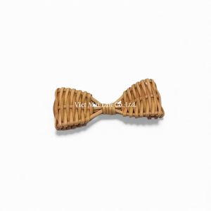 Breloques vintage en rotin tressé à la main, fournitures de bijoux naturels pour boucles d'oreilles et colliers, origine Vietnam - Product Image 2
