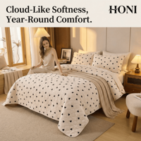 Ensemble de couvre-lit matelassé Pinsonic classique HONI OEM OEKO-TEX 3/4 pièces, microfibre 80GSM, imprimé