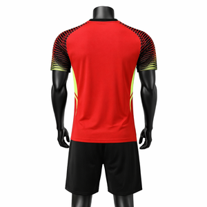 Conjunto de Uniforme de Voleibol Personalizado para Hombre, Camiseta y Pantalones Cortos con Cuello en V, Secado Rápido, Transpirable, Poliéster Sublimado, Kit de Equipo OEM - Product Image 2