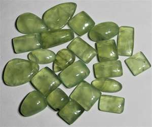 พิเศษคุณภาพสูงธรรมชาติ Prehnite ขายส่ง Lot Prehnite อัญมณี Cabochon ออกแบบ Prehnite อัญมณีเครื่องประดับแฟนซีทํา - Product Image 2