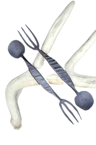 ชุดช้อนส้อมโลหะสไตล์วินเทจสำหรับเครื่องครัวใหม่ชุดช้อนส้อมโลหะแบบแบนทนทานสำหรับใช้ในบ้าน - Product Image 3