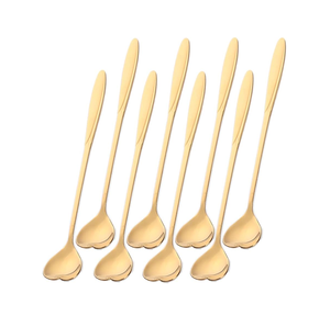 Cuillère à crème glacée en acier inoxydable pour ustensiles de cuisine Cuillère à soupe et à dessert de table pour la décoration de la maison utilisée - Product Image 5