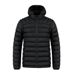 Fabricant OEM/ODM, veste d'hiver en toile unisexe de haute qualité, couleur unie, taille plus pour homme, imperméable, respirante - Product Image 4
