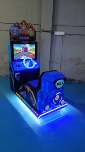 Đồng tiền hoạt động trò chơi <span class=keywords><strong>Arcade</strong></span> Máy trò chơi video xe đua mát mẻ lái xe 22 "mô phỏng Giải trí trong nhà giải trí máy - Product Image 4