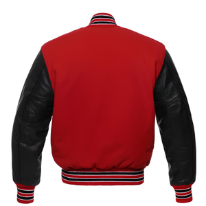 Veste bomber universitaire de haute qualité avec logo personnalisé, col montant, logo sur le devant, pour homme, baseball, OEM - Product Image 4