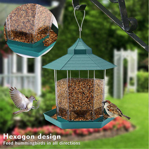 Vente en gros d'aliments suspendus de haute qualité pour colibri mangeoire à oiseaux suspendue à l'extérieur détachable en acrylique pour oiseaux sauvages - Product Image 4