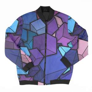 Chaqueta de béisbol de estilo callejero Hip Hop para hombre, nuevo estilo callejero, abrigo con cuello levantado estampado, decoración bordada, sugerencia de poder - Product Image 1