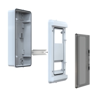 Boîtier de distribution ABS/PC 180x365x96 mm, montage en surface, boîtier de compteur monophasé, capacité 6 disjoncteurs, IP65, blanc, POLI 116 Yavuz Pano
