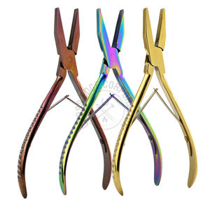 Pince à sertir en acier inoxydable de qualité supérieure, pince à extensions de cheveux, outil pour extensions de cheveux avec double ressort pour une utilisation fluide - Product Image 6