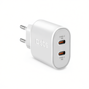 Cargador de Pared TETRPD20CCW de Doble Puerto y 20W, Blanco, USB Tipo-C, Adaptador Caricabatterie - Product Image 3