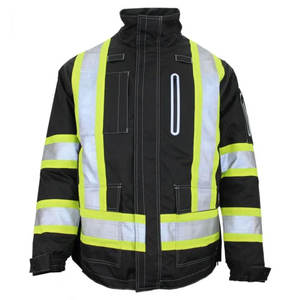 Vêtements de travail haute visibilité personnalisés Vestes de sécurité pour hommes Construction Bandes réfléchissantes Vestes de sécurité - Product Image 5