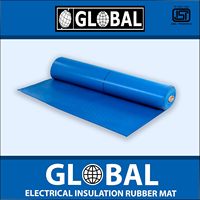 Blaue Gummi-Bodenbelagsrolle, rutschfeste, strukturierte Matte, strapazierfähige industrielle Bodenbeläge für Werkstatt, Garage und industrielle Nutzung.