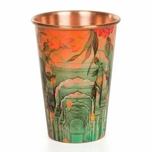 Printed <b>Copper</b> <b>Glass</b> With Elegant Heritage Themed Decorative Finishing For Luxury Home Decoration At Affordable Price - Product Image 5
