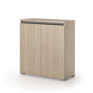 Mueble de Madera Contemporáneo con Manijas Empotradas, Multiusos, con 2 Puertas y 3 Estantes Ajustables, Mueble para el Hogar Hecho en Italia - Product Image 1